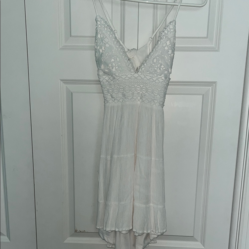 Windsor White High Low Dress